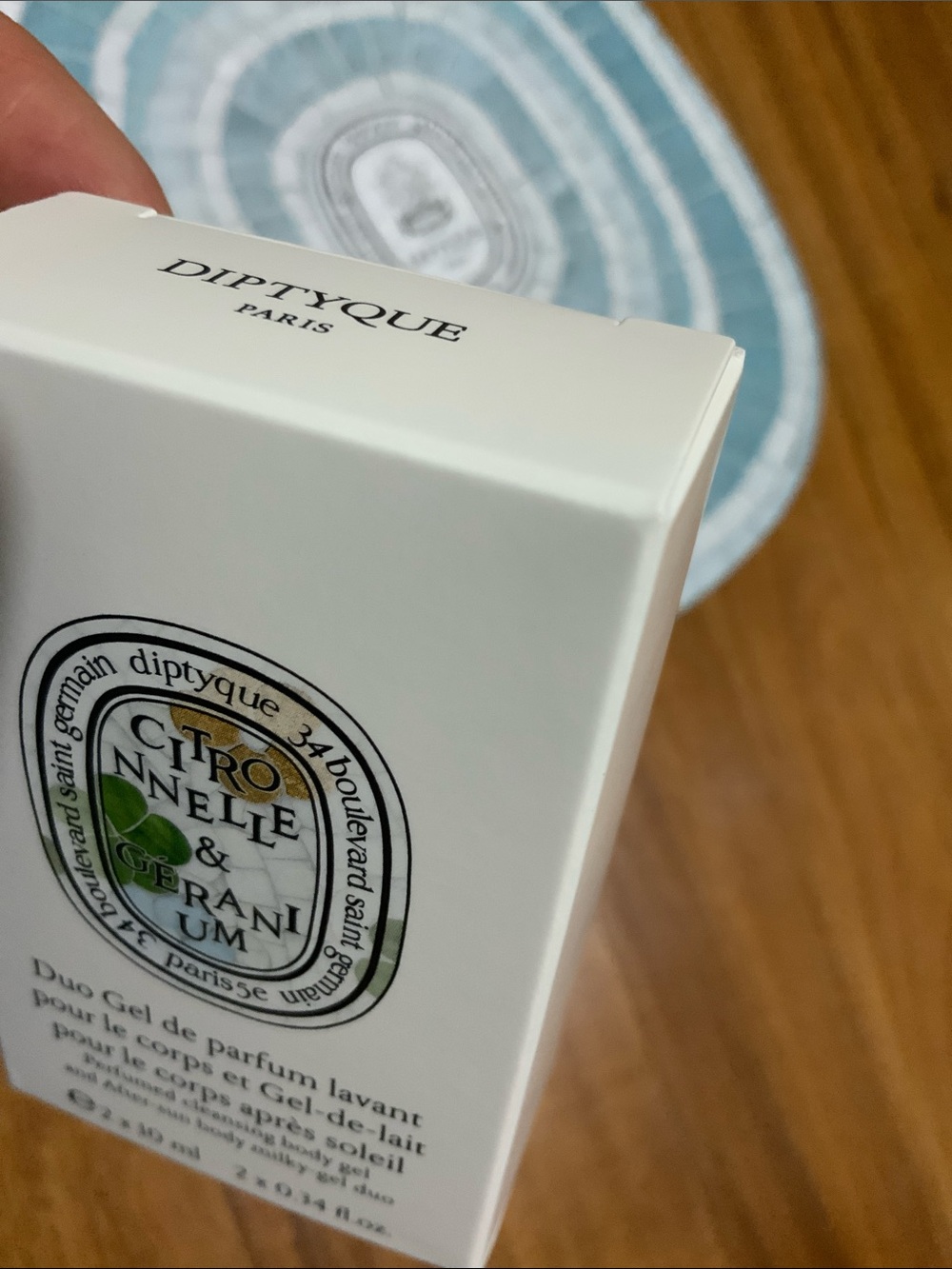 Diptyque Citronelle & Geranium cleansing body gel and After-sun body milky-gel